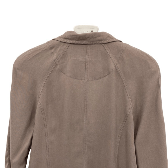 Treasure & Bond Women's Brown 3/4 Sleeve Collared Button Front Top Size Small - Picture 4 of 11